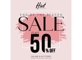 Hint End Of Season Sale FLAT 50% OFF on Limited stock